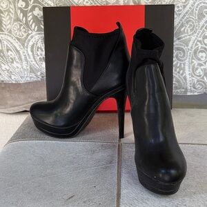 Guess Black Heeled Ankle Boots
